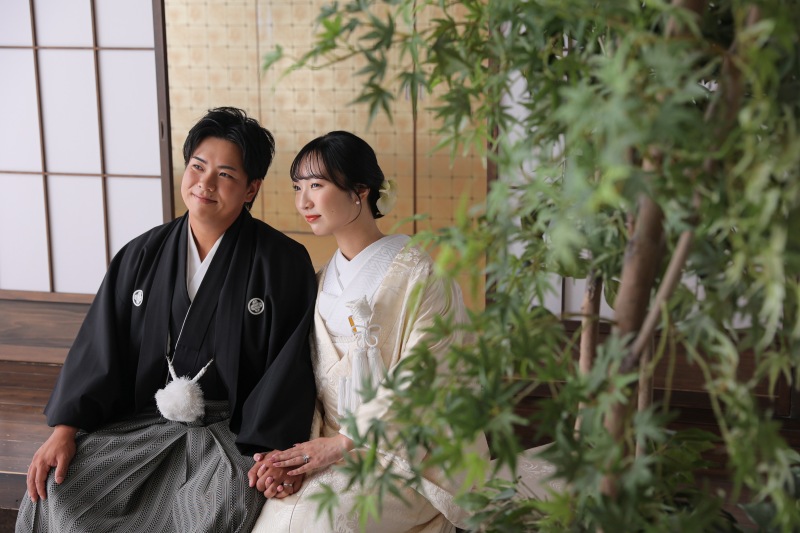 スタジオでお外のようなお写真を!