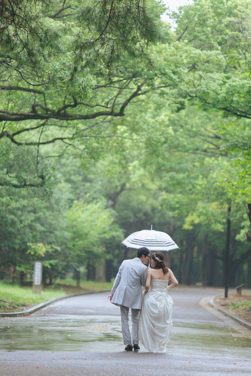 雨の代々木公園撮影!