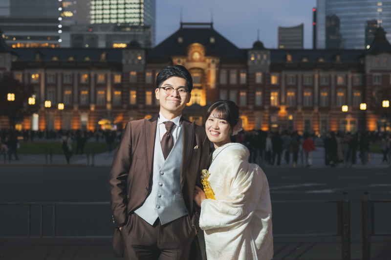 白無垢とタキシードで東京周遊ロケーション!
