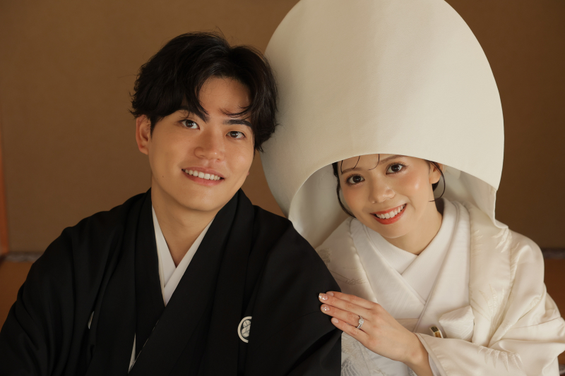 白無垢綿帽子&times;目白庭園