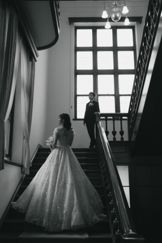 おふたりの落ち着いた空気感をそのままに【旧古河邸】