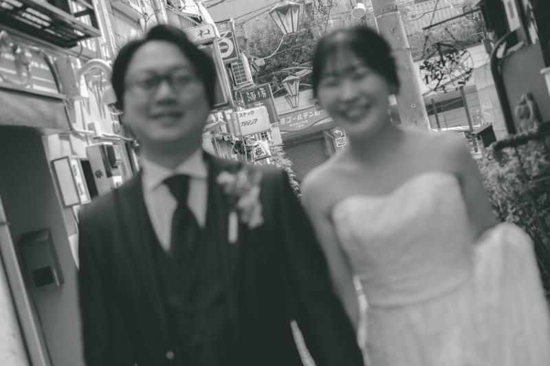 思い出のゴールデン街でウェディングフォト