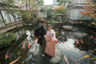【つきじ治作】で刻む、秋のフォトウェディング