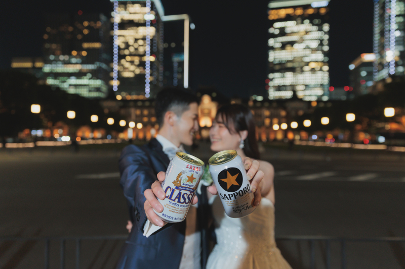 東京駅で一生の記念に残る美しい結婚写真を!