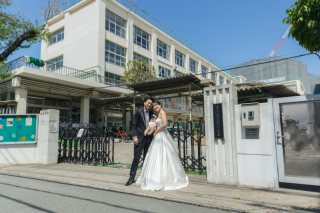 【思い出の街にて残す婚礼写真】