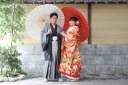 屋内庭園スタジオで色打掛も白無垢も叶える2着プラン♪