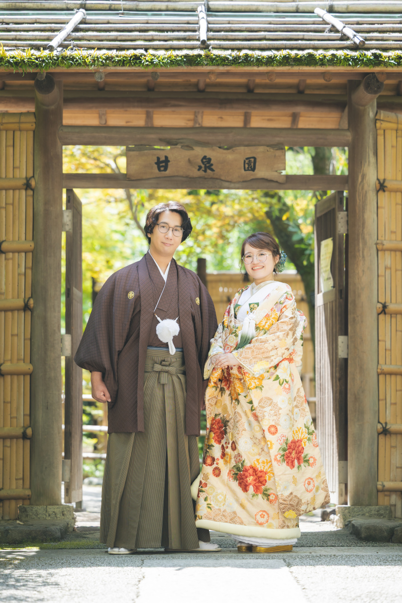 甘泉園公園&ハウススタジオでご撮影の和洋装プラン