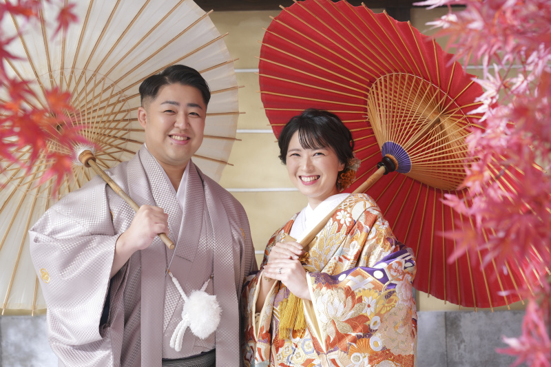 紅葉で撮れちゃう!屋内庭園スタジオ