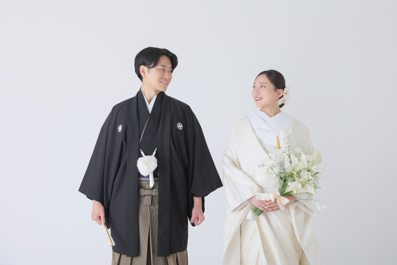  笑顔と溢れる和装スタジオフォト