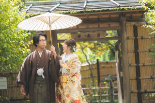 甘泉園公園＆ハウススタジオでご撮影の和洋装プラン