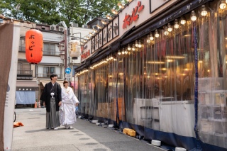 浅草ホッピー通りにて