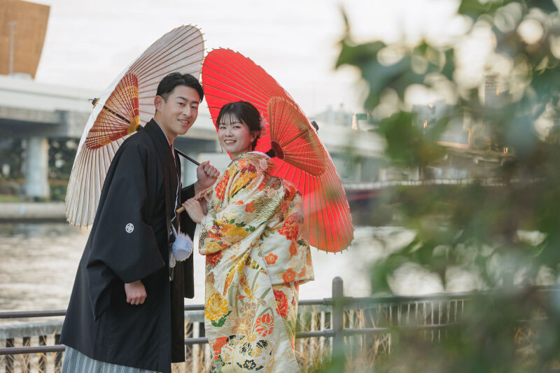 わんこといっしょ♪【和装 屋内庭園スタジオ＋プチロケ】