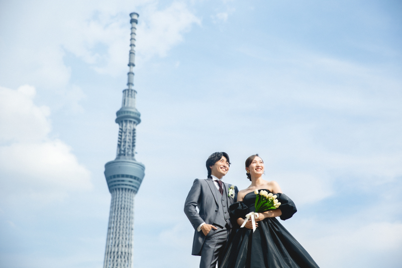 思い出の街で撮るウェディングフォト
