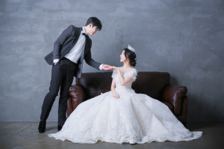 スタジオで韓国フォト!