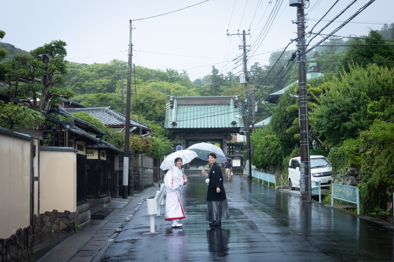 雨の日だからこそ出会う景色 妙本寺撮影