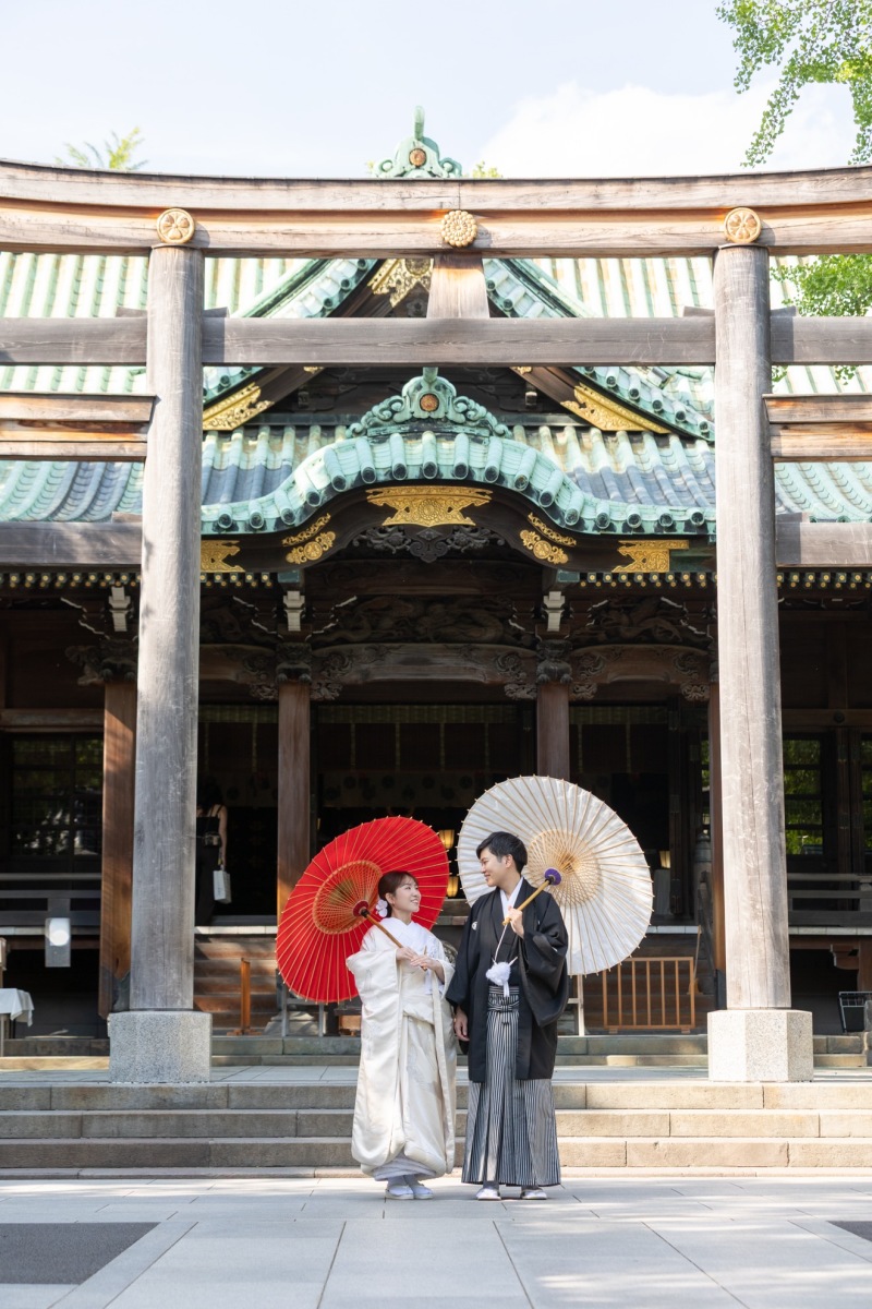 牛嶋神社で神前式フォト