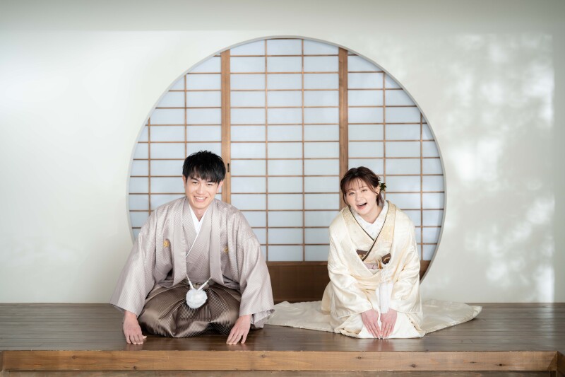 ロケとスタジオで和装撮影