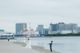 お台場海浜公園での撮影