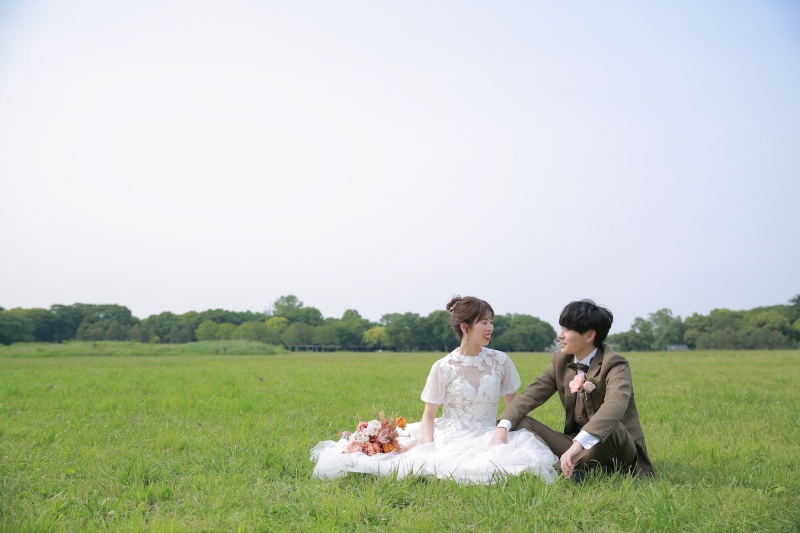 5月は新緑が綺麗な公園で撮影しましょう!!