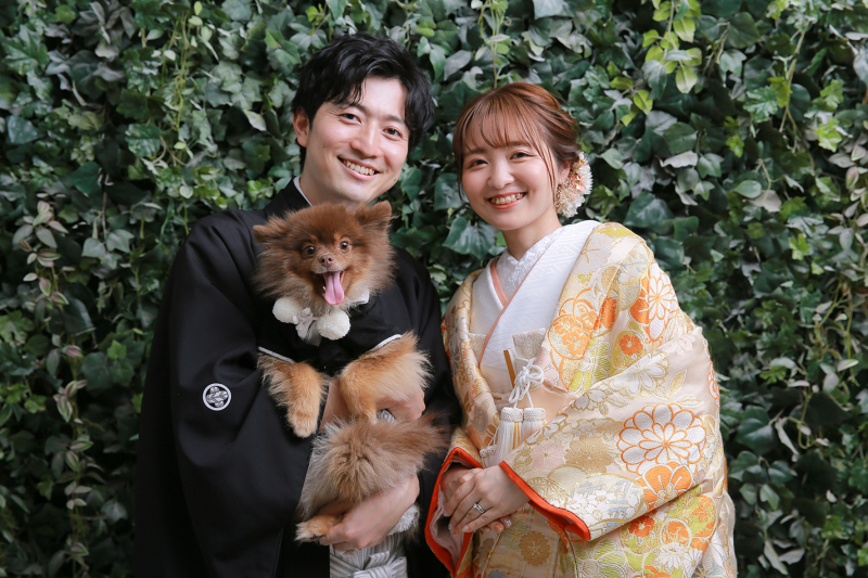ワンちゃんとの撮影