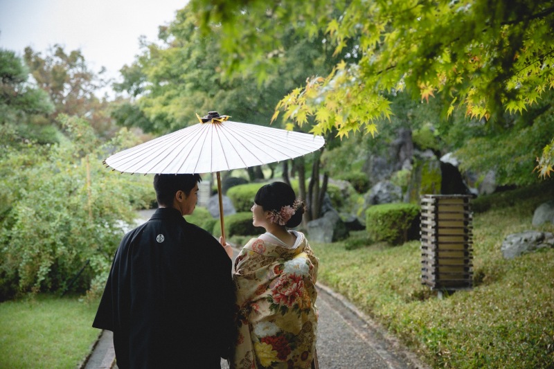 雨の日に撮るウェディングフォト