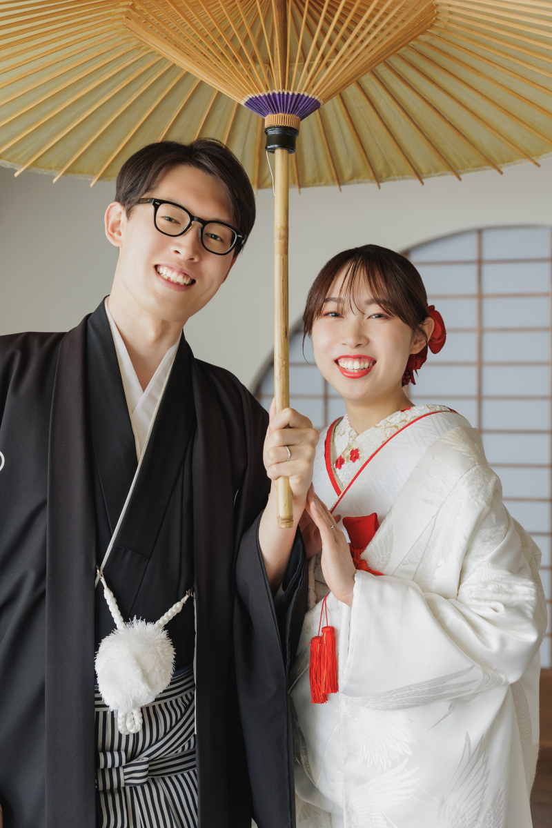 白無垢と黒紋付!屋内庭園スタジオのご紹介!