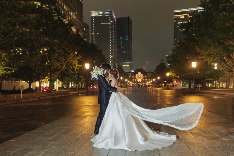 丸の内と東京駅の夜景フォト