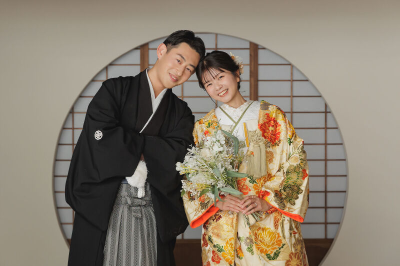 わんこといっしょ♪【和装 屋内庭園スタジオ＋プチロケ】