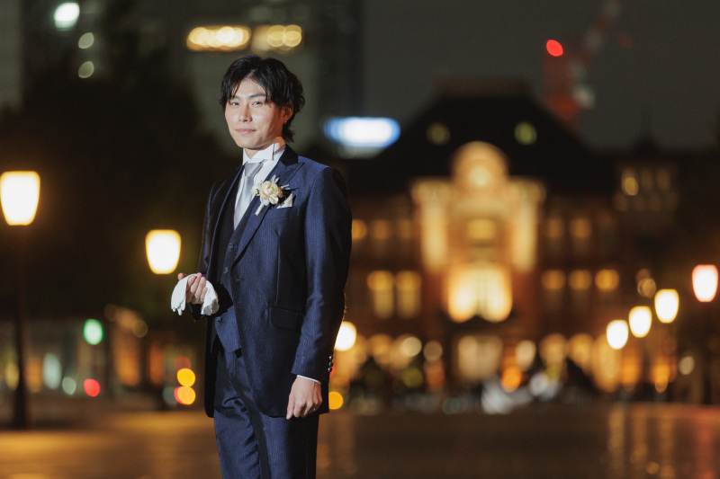 丸の内と東京駅の夜景フォト