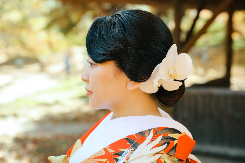 フィンガーウエーブのヘアスタイル