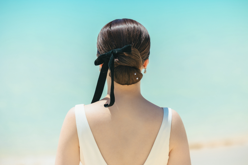 ロケーション撮影ヘアスタイル