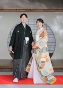 屋内庭園で和装撮影！