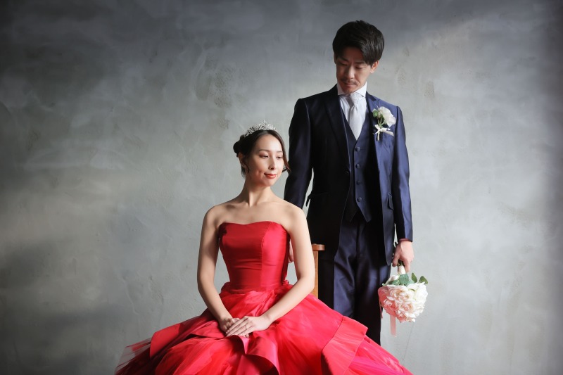 暖かいスタジオ内で、2着の撮影を一緒に叶えましょう!