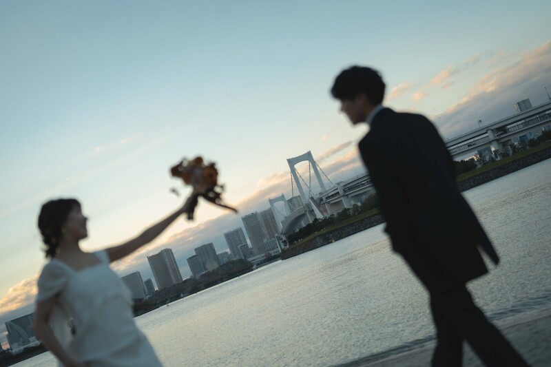 お台場海浜公園での撮影