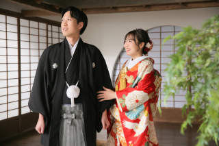 和装で撮影！【屋内庭園スタジオ】