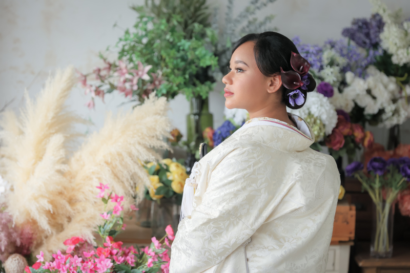 愛犬と和装ハウススタジオ