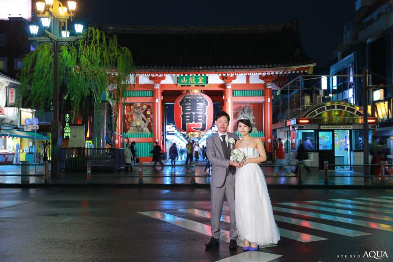 浅草夜景ロケーション撮影