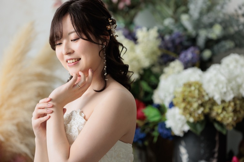 ドレス2着の撮影で雰囲気を変えて