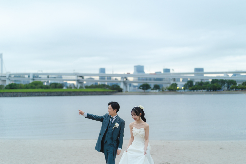 お台場海浜公園での撮影