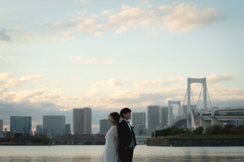 お台場海浜公園での撮影