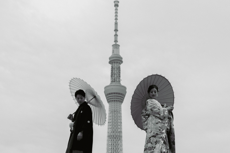 浅草のレトロな街並み