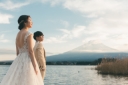 富士山とのウエディングフォト