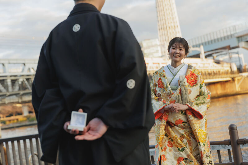 わんこといっしょ♪【和装 屋内庭園スタジオ＋プチロケ】