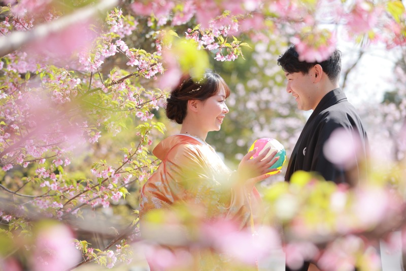 【富士ロケーション】満開の桜と一緒に