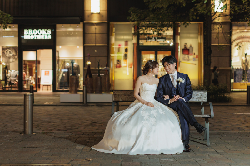 丸の内と東京駅の夜景フォト