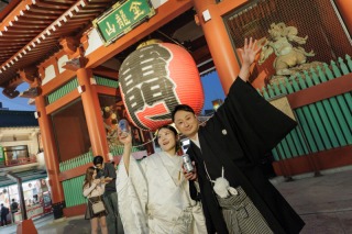 【浅草周遊】ビールを片手に夜景と