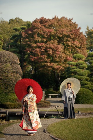 紅葉和装撮影