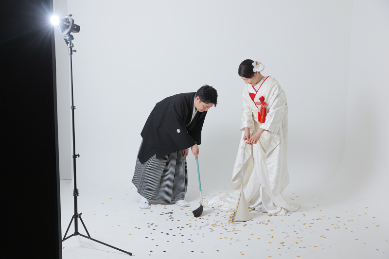 シンプルな和装スタジオPlus撮影!