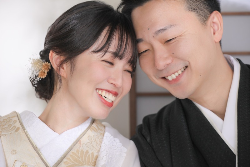 和装をお二人だけの空間で