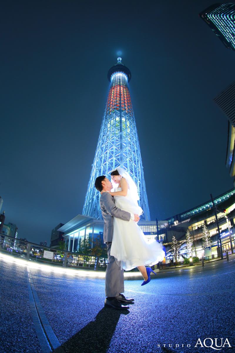 浅草夜景ロケーション撮影